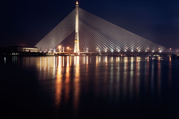 Rama VIII Bridge on Chao Phraya River