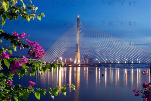 Rama VIII Bridge on Chao Phraya River