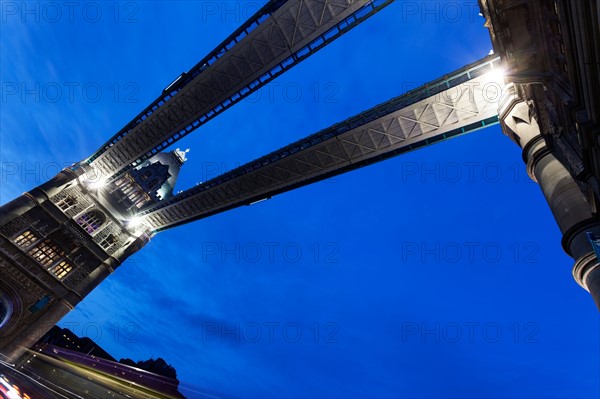 Low angle view of Tower Bridge