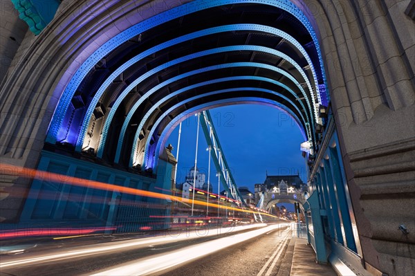 Tower Bridge seen from arch