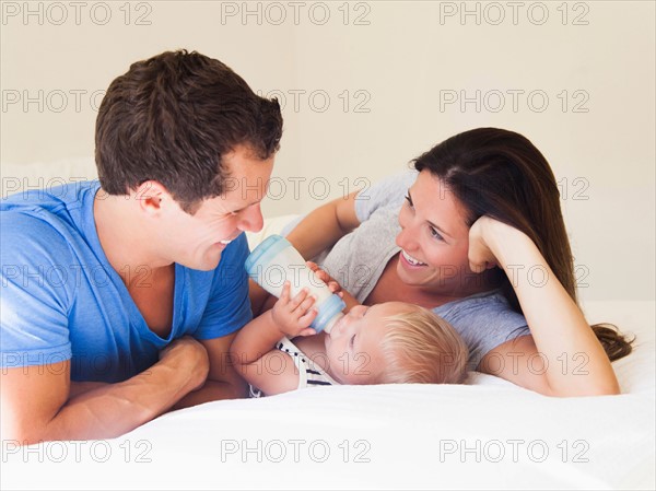 Parents with baby boy (6-11 months)