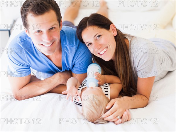 Parents with baby boy (6-11 months)