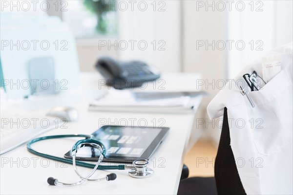 Tablet pc in doctor's office.