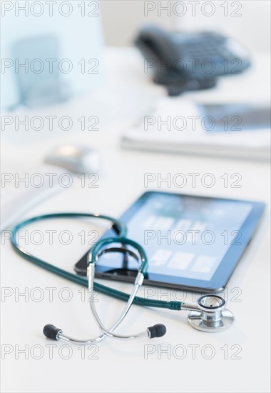 Tablet pc in doctor's office.