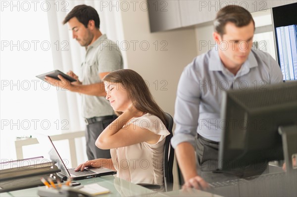 Business people working in office.