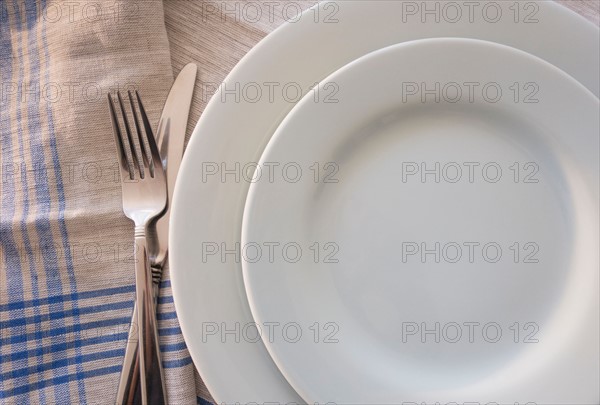 Close up of place setting.