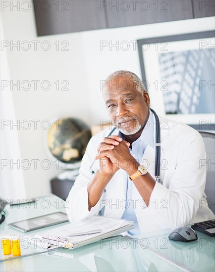 Portrait of doctor in office