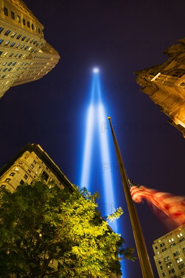 World Trade Center Tribute lights