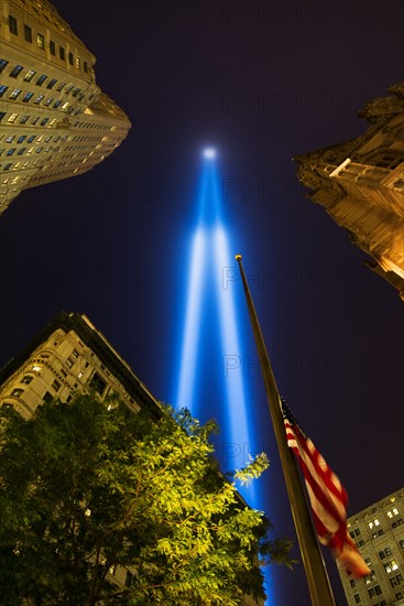 World Trade Center Tribute lights