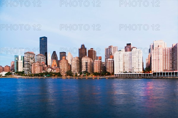 Cityscape at dusk