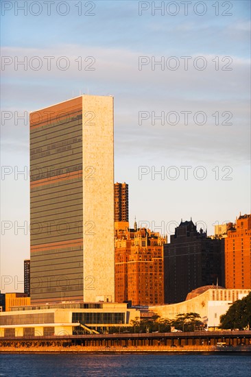 Cityscape at sunset