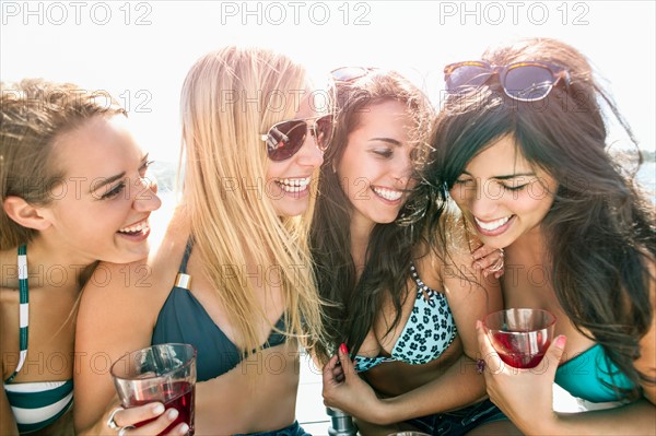 Portrait of young women having fun
