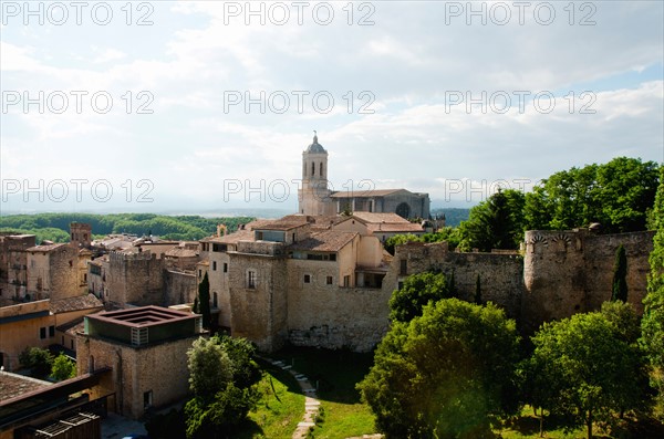 Townscape with church