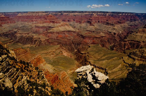 Elevated view of canyon