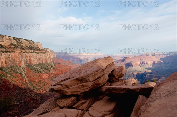 Elevated view of canyon