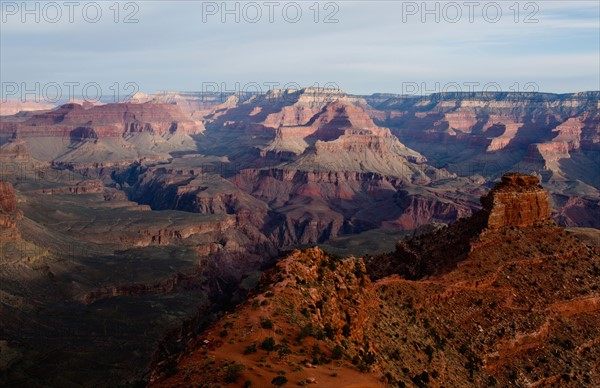 Elevated view of canyon