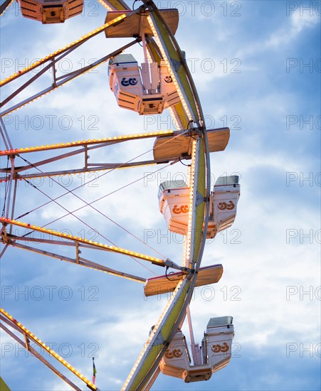 Ferris wheel in amusement park