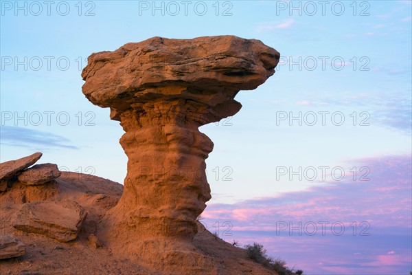 View of Camel Rock at sunrise