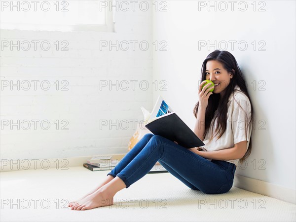 Young woman reading