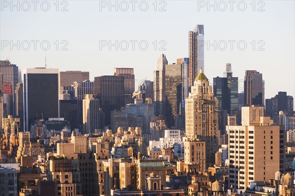 Aerial view of city. USA, New York State, New York City.
Photo : fotog