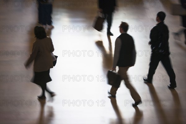 High angle view of people at Grand Central Station. USA, New York State, New York City.
Photo : fotog