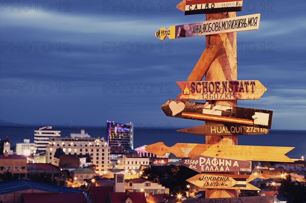 View to Punta Arenas. Chile, Magallanes and Antartica, Punta Arenas.
Photo : Henryk Sadura