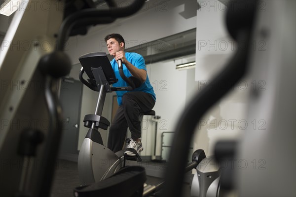 Young man at gym.