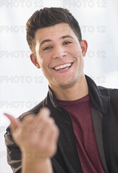 Portrait of smiling young man.