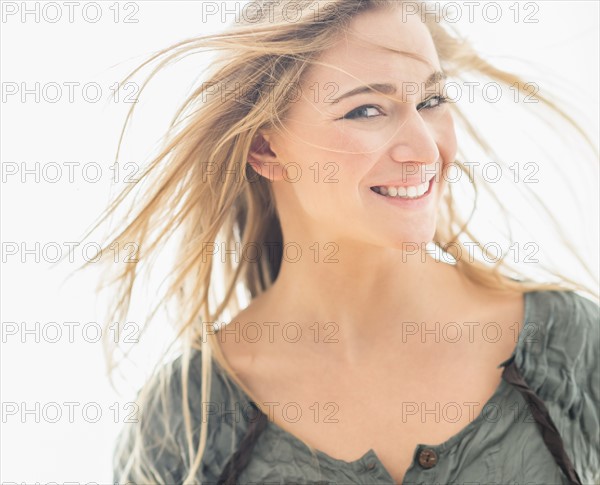 Portrait of attractive blonde woman.