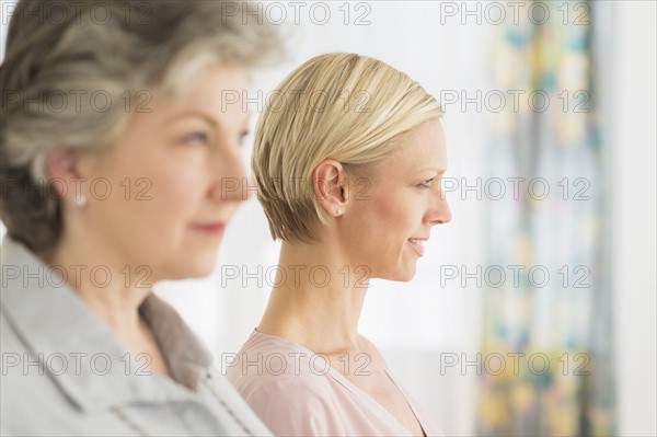 Portrait of two women.