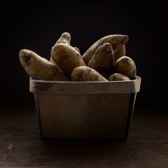 Studio shot potatoes.