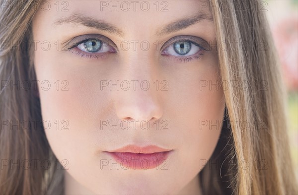 Portrait of young blond woman.