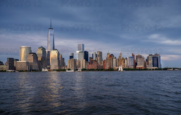 View of Manhattan at sunset.