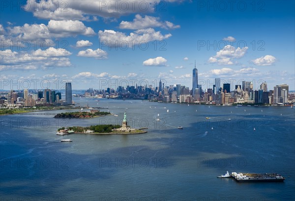 Aerial view of Manhattan.