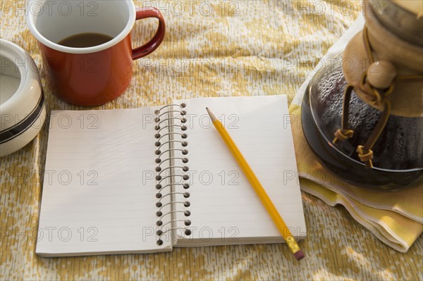 Studio Shot of Jurnal and coffee.
Photo : Jamie Grill