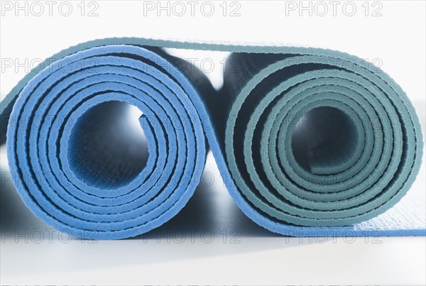 Studio Shot of exercise mats.
Photo : Jamie Grill