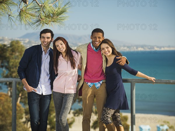 Portrait of two happy couples.