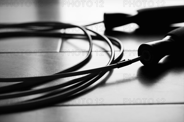 Close-up of jump rope.
Photo : Maisie Paterson