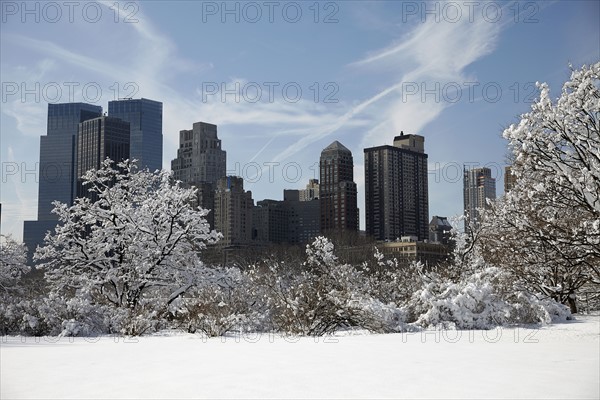 View of Central Park at winter.
Photo :  Winslow Productions