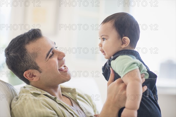 Father playing with his son (6-11 months).