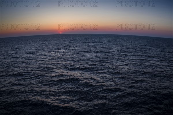 Mediterranean sea at sunset. Mediterranean, Spain.