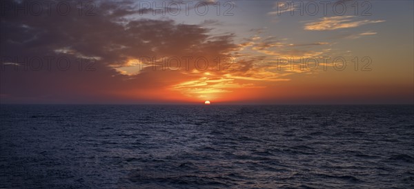 Mediterranean sea at sunset. Mediterranean, Spain.