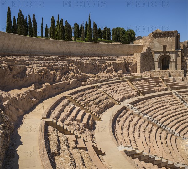 Ancient Roman amphitheater. Cartegena, Spain.