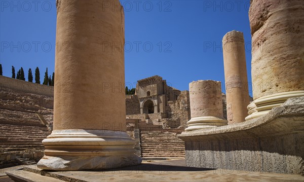 Ancient Roman amphitheater. Cartegena, Spain.