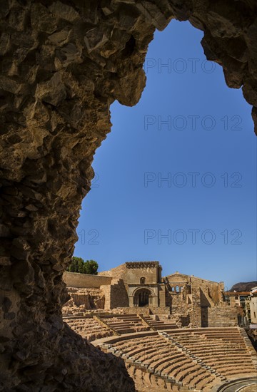 Ancient Roman amphitheater. Cartegena, Spain.