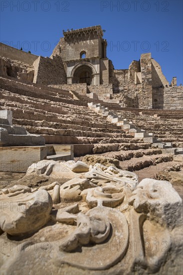 Ancient Roman amphitheater. Cartegena, Spain.