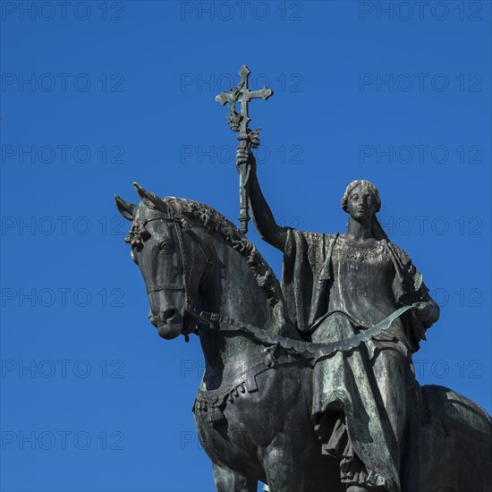 Statue on monument to Constitution of 1812. Cadiz, Spain.