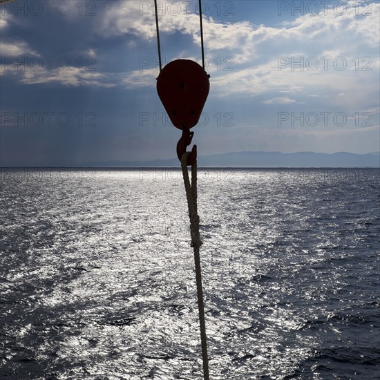 Ship's tackle, Mediterranean Sea. Mediterranean.