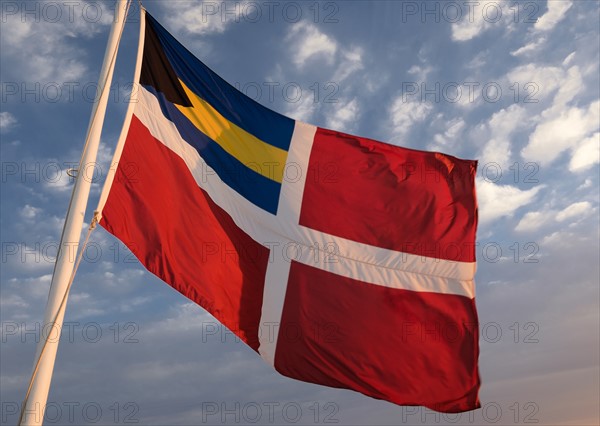 View of flag, Nassau, Bahamas.