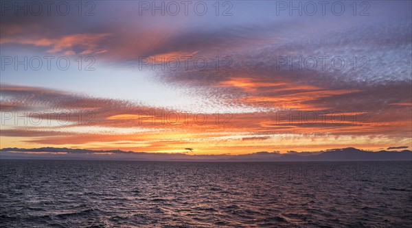 Mediterranean Sea, Sunset. Mediterranean.